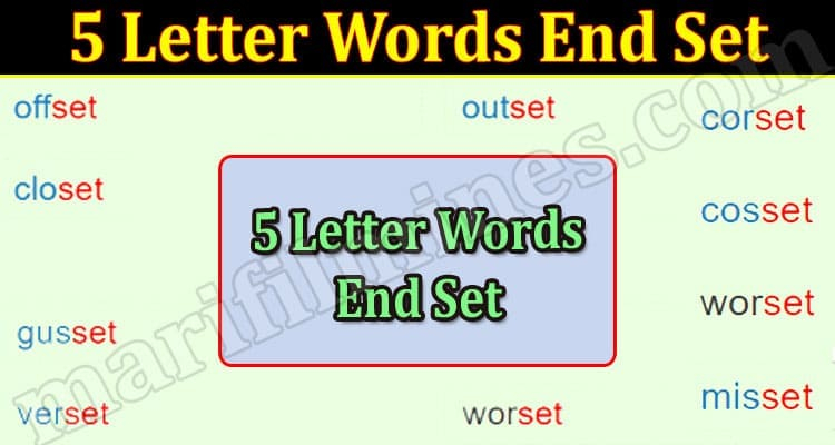 5 Letter Word End In Set