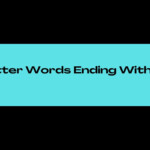 5 Letter Word Ending Ean