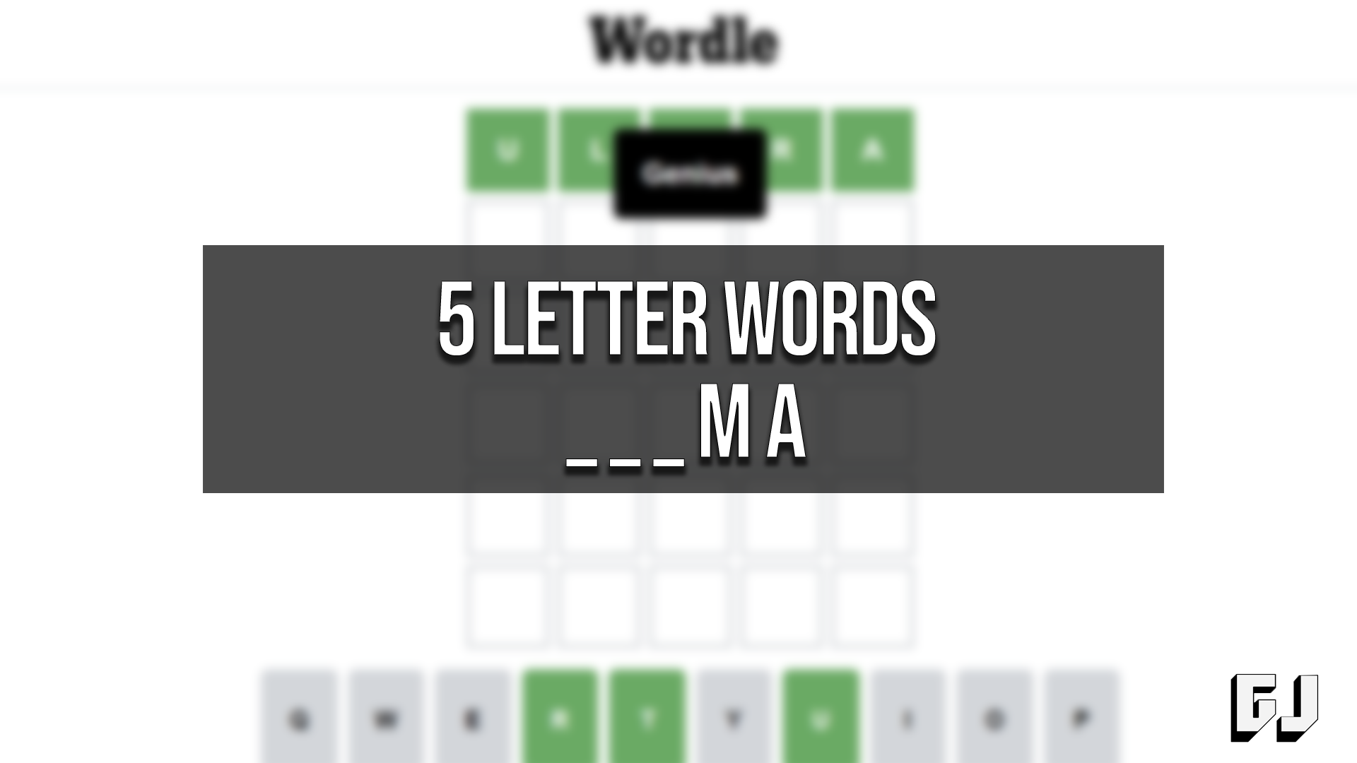 5 Letter Word Ending In Ma