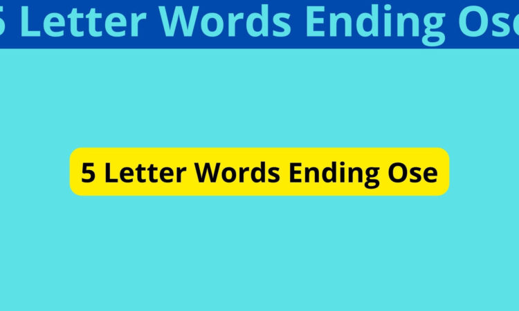 5 letter word ending in tse