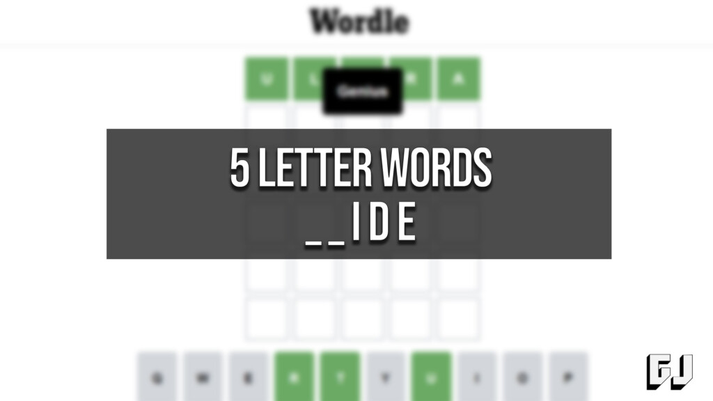 5 Letter Word Ending In Out