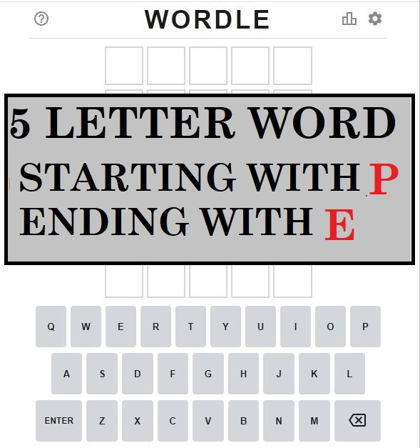 5 letter word beginning with e and ending with p