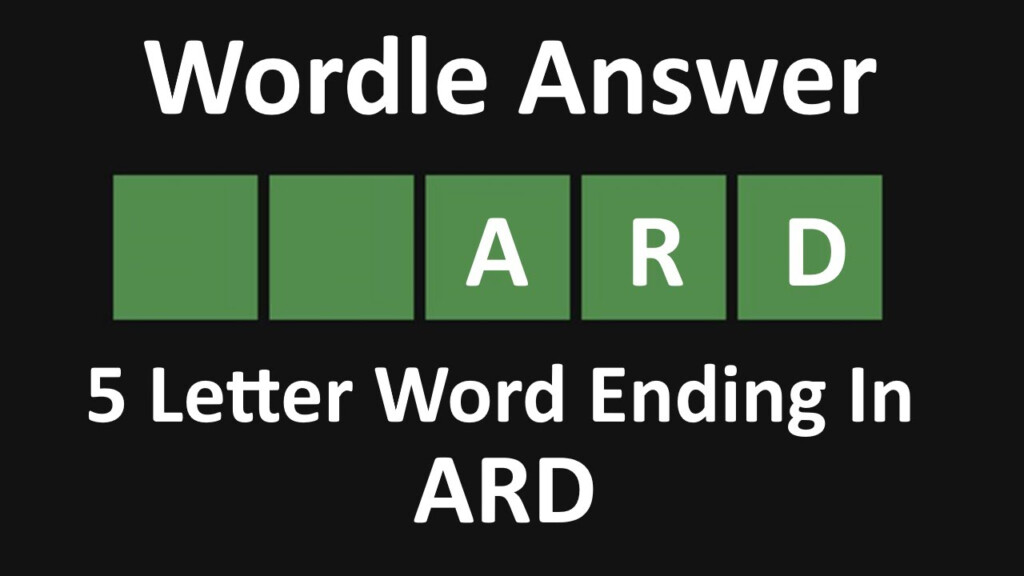 5 letter word ending in arh