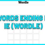 5 Letter Word Ending With Ie