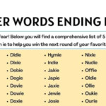 5 Letter Word That Ends In Ie