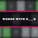 5 Letter Word That Ends With O R