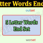 5 Letter Words End In Set