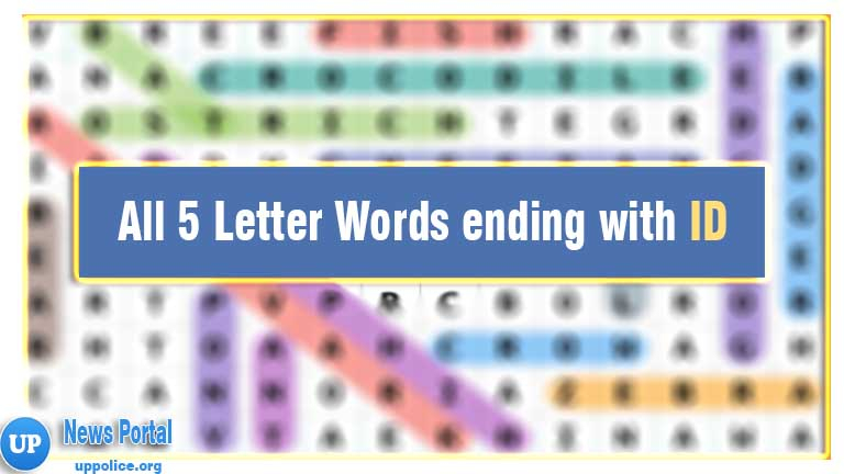 5 Letter Words Ending Id