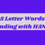 5 Letter Words Ending In Hant