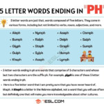 5-letter Words Ending In Oph