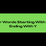 5 Letter Words Ending In Ro