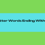 5 Letter Words Ending In Ute