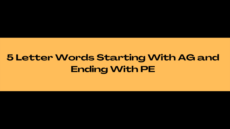 6 letter words ending with pe