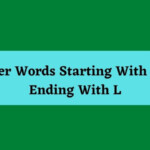 5 Letter Words Starting With S And Ending With L