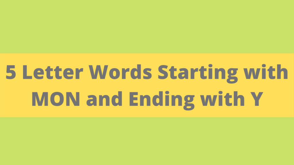 5 Letter Words That End In Mor