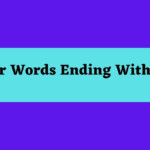 5 Letter Words That End In Omer