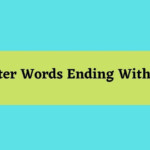 5 Letter Words That End With Lair