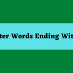 5 Letter Words That End With Ur